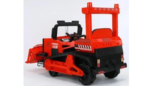 AUTO A BATERIA 12V EXCAVADORA ROJO