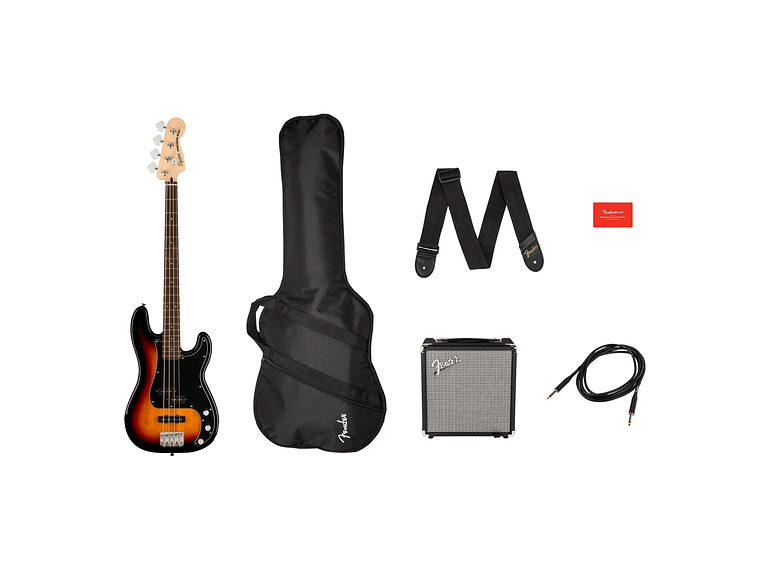 PACK SQUIER BAJO ELÉCTRICO PRECISION BASS AFFINITY 3COLOR SUNBURST 3