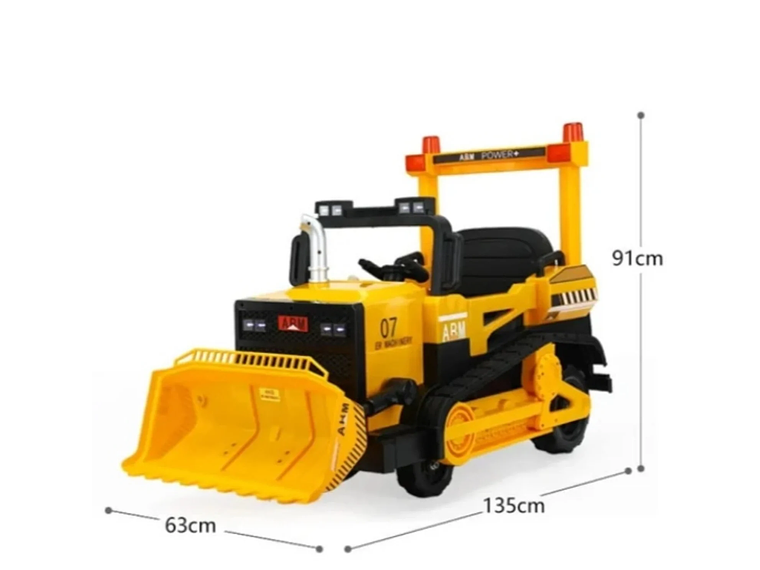 AUTO A BATERIA 12V EXCAVADORA ROJO 3