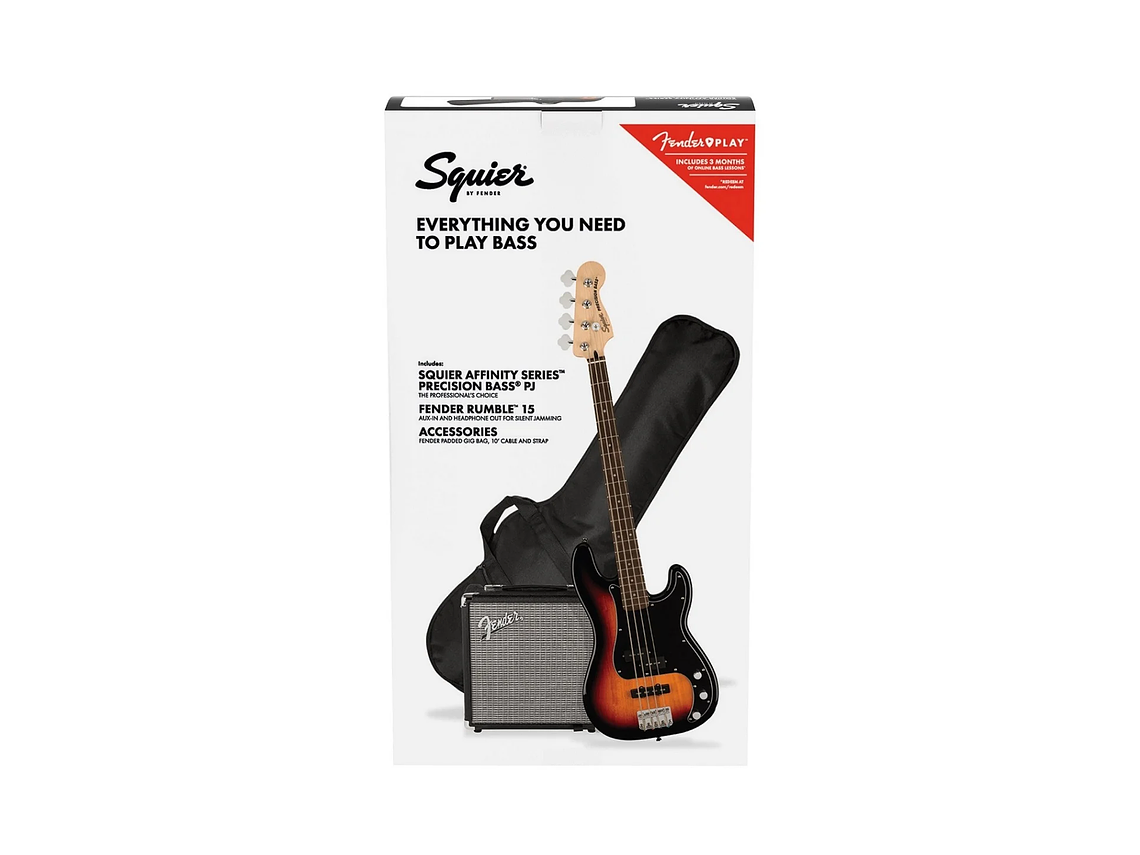PACK SQUIER BAJO ELÉCTRICO PRECISION BASS PJ AFFINITY 1