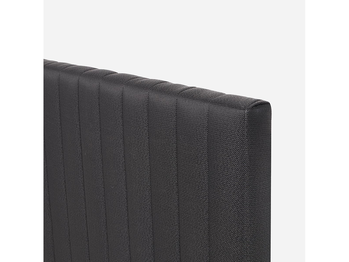 CAMA EUROPEA NEO PLUS KING BD + RESPALDO LUCIO GRAFITO 4