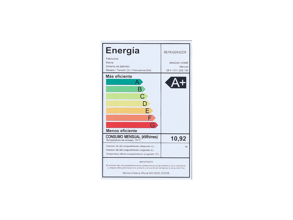 FRIGOBAR 90 LTS DF1-113 5