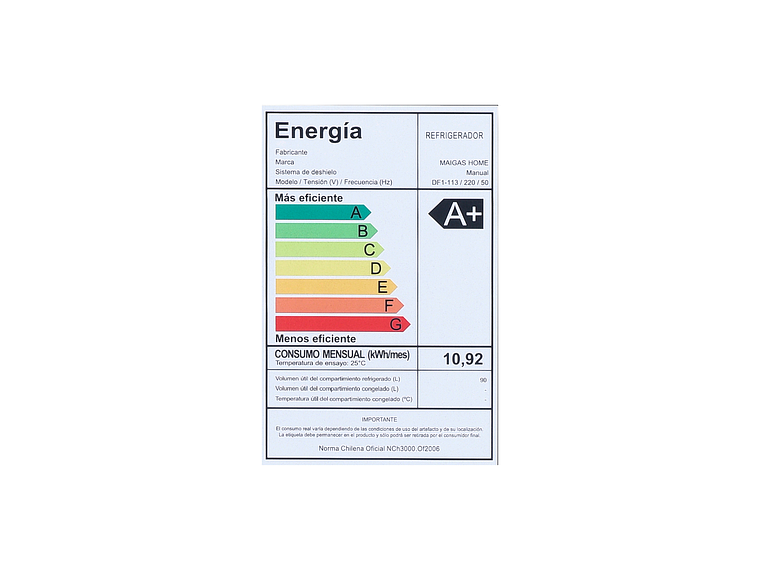 FRIGOBAR 90 LTS DF1-113 5
