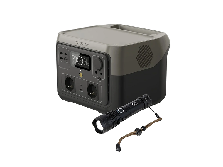 ECOFLOW GENERADOR RIVER 2 MAX 512WH + LINTERNA 1