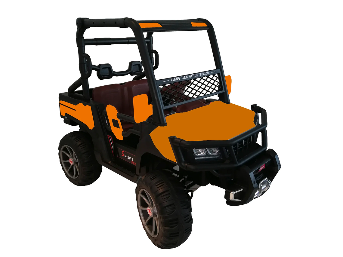 AUTO ELECTRICO BEBESIT ALL ROAD - NARANJO 1