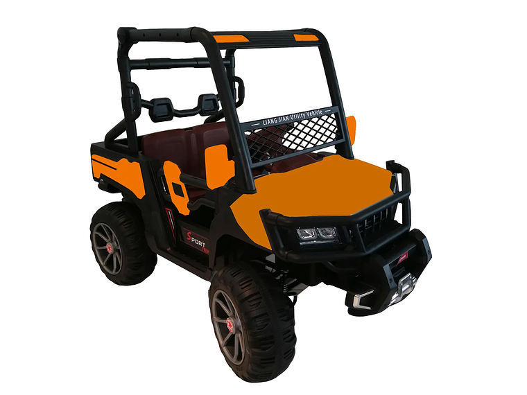 AUTO ELECTRICO BEBESIT ALL ROAD - NARANJO 1