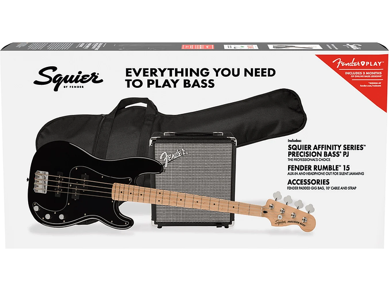 PACK SQUIER BAJO ELÉCTRICO PRECISION BASS PJ AFFINITY 2