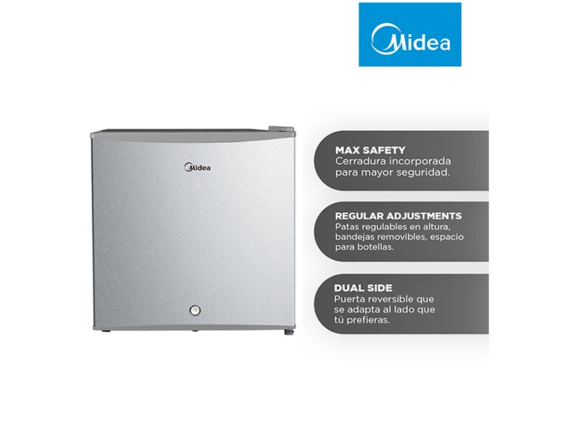 FRIGOBAR MIDEA 43 L FRÍO DIRECTO MDRD86FGE50 8