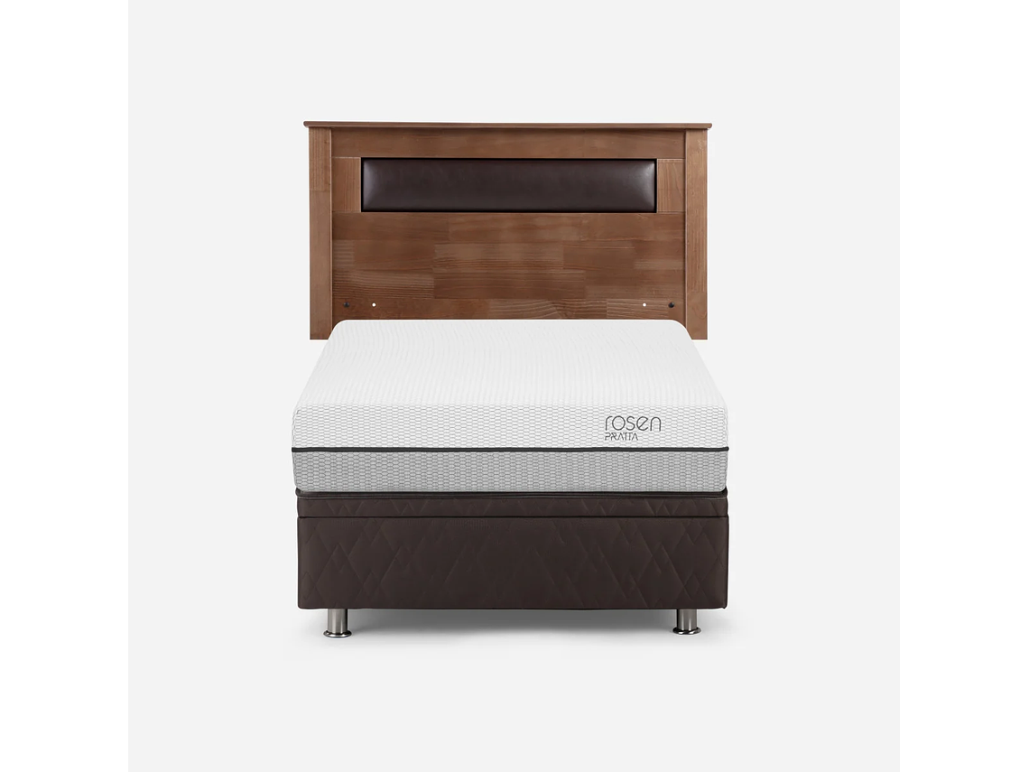 BOXET ROSEN PRATTA 1 PLAZA 90X200 CM + RESPALDO FERRARA 1