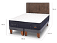 JUEGO DE DORMITORIO CIC CAMA EUROPEA SUPER PREMIUM KING + RESPALDO BAKER - Miniatura 3