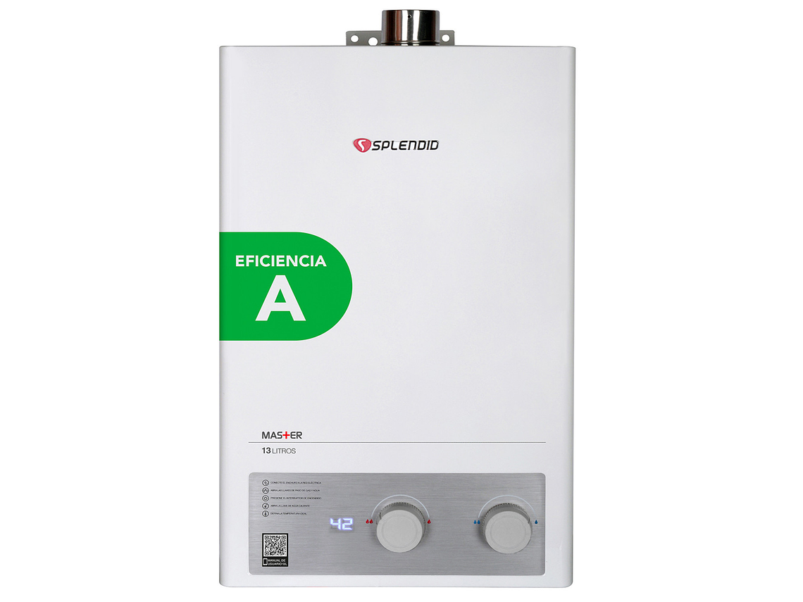 CALEFONT 13 LITROS GAS NATURAL TIRO FORZADO SPLENDID 1