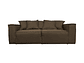 SOFA CAMA SOFAS HOME ENCO 3 CUERPOS FELPA CAFE - Miniatura 1
