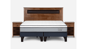 JUEGO DE DORMITORIO ROSEN CAMA EUROPEA INDIE KING AZUL + SET FERRARA