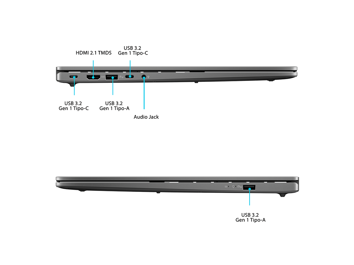 NOTEBOOK ASUS VIVOBOOK S16 RYZEN 9 16GB RAM 512 GB SSD GRIS 2
