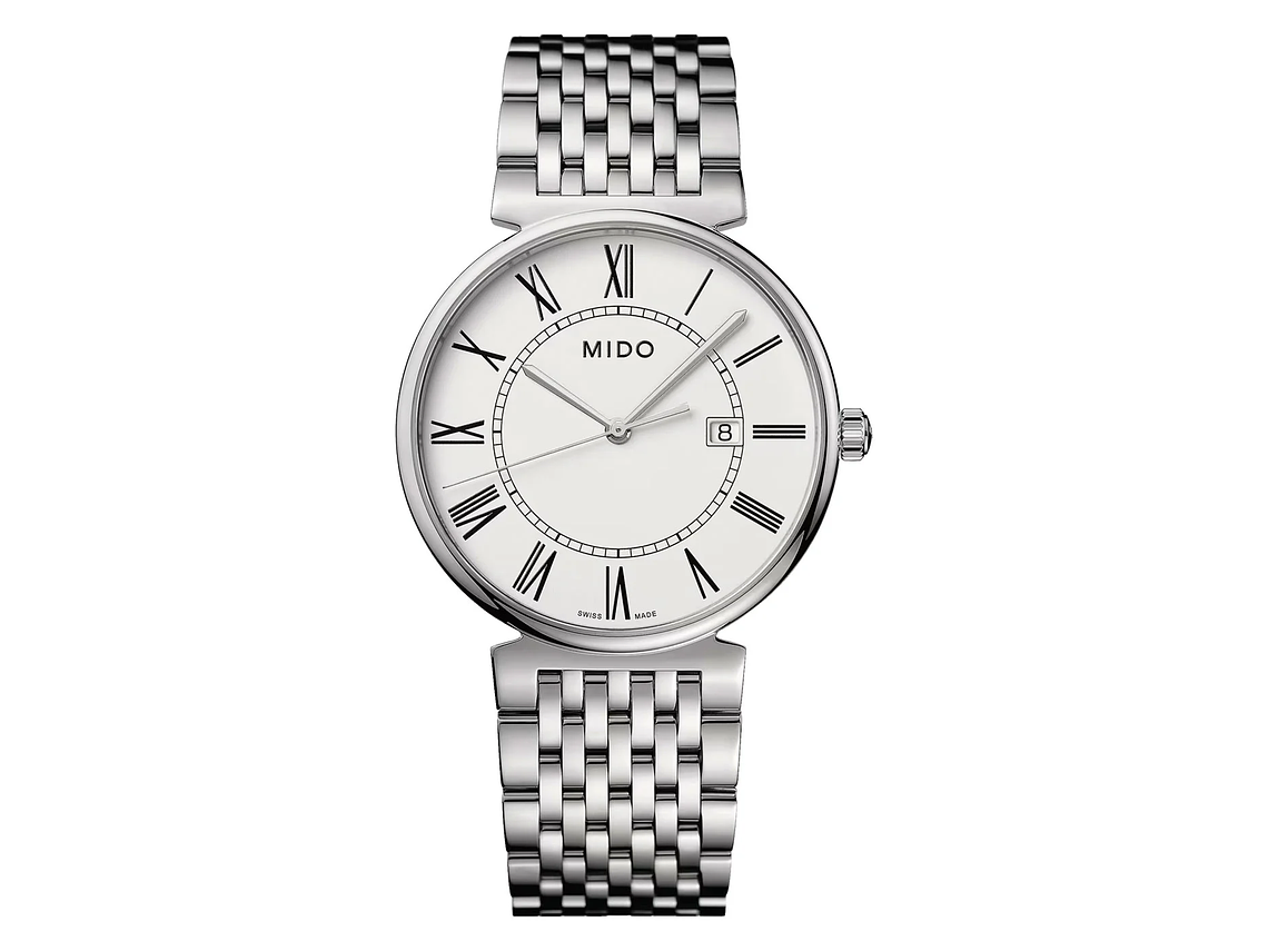 RELOJ MIDO DORADA ACERO EN COLOR BLANCO 1