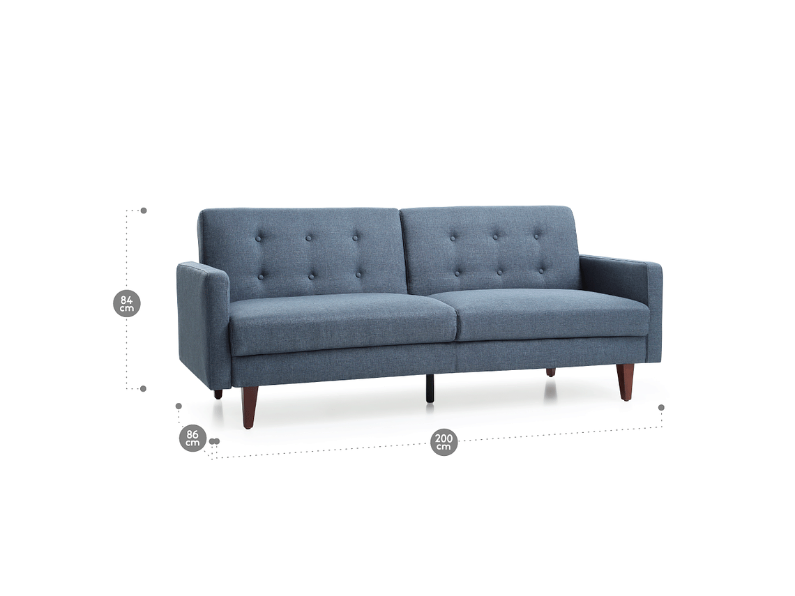 FUTÓN ROSEN 3 CUERPOS AZUL VIOLET 6