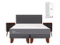 JUEGO DE DORMITORIO CIC CAMA EUROPEA SMART KING + SET EUFRATES - Miniatura 1