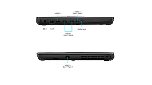 NOTEBOOK GAMER ASUS TUF A 15 FA506NCG-HN196W AMD RYZEN 7 16GB RAM 512GB SSD NVIDIA RTX 3050 15.6”