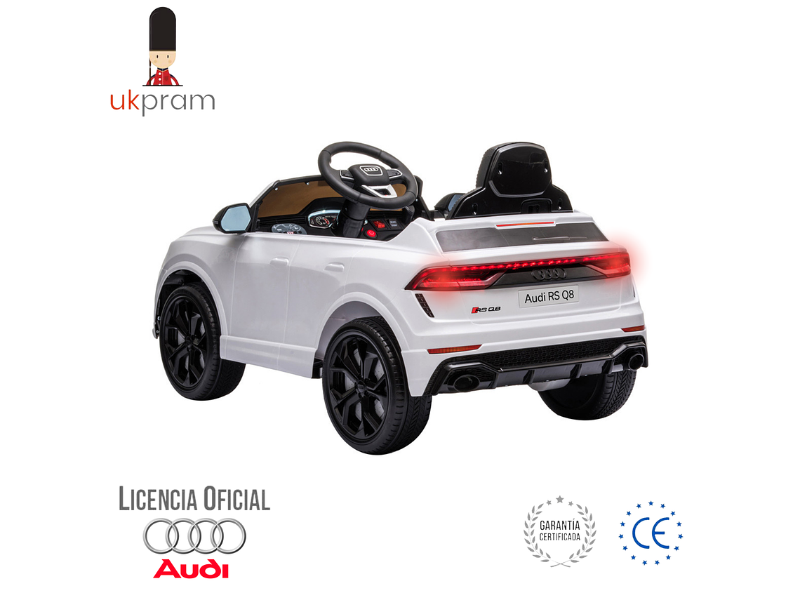 AUTO A BATERIA AUDI RS Q8 COLOR BLANCO 2
