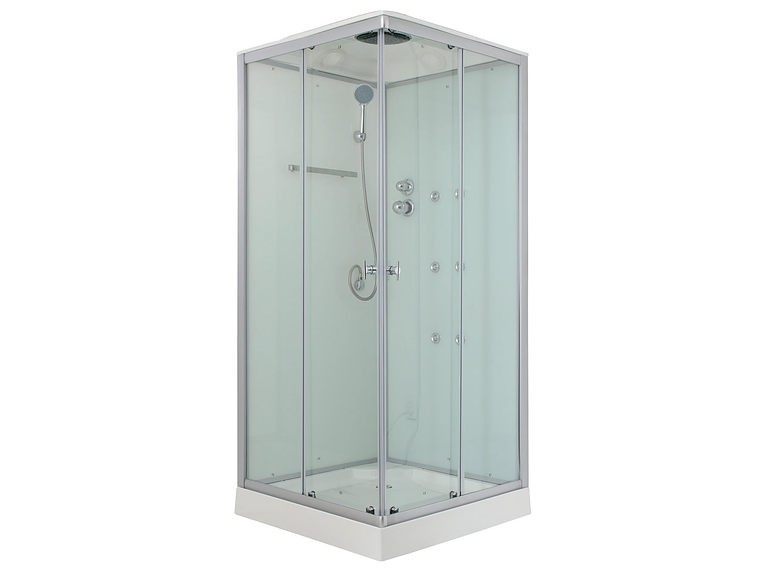 CABINA DE DUCHA RECTA TRANSPARENTE 90X90X215 CM (INCLUYE TECHO Y RECEPTÁCULO) 1