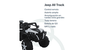 CAMIONETA ELECTRICA BEBESIT ALL TRACK - BLANCO
