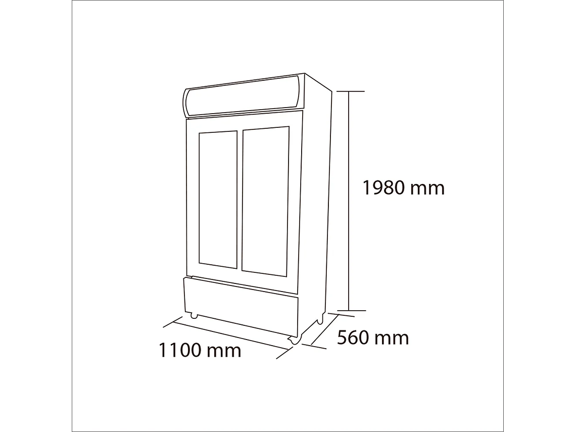 VISICOOLER 800 LT. LG-800S 8