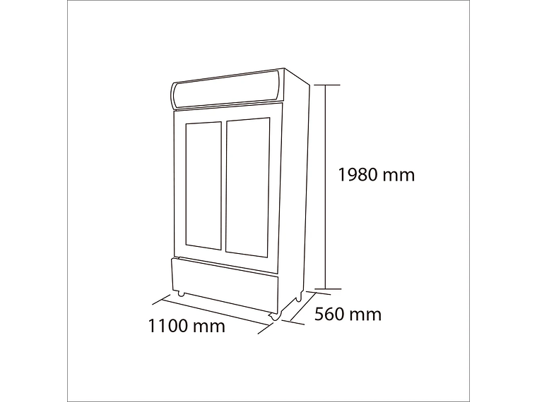 VISICOOLER 800 LT. LG-800S 8
