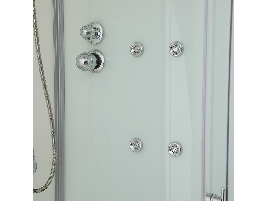 CABINA DE DUCHA RECTA TRANSPARENTE 90X90X215 CM (INCLUYE TECHO Y RECEPTÁCULO) 6