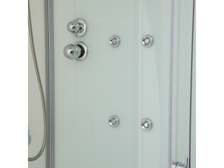 CABINA DE DUCHA RECTA TRANSPARENTE 90X90X215 CM (INCLUYE TECHO Y RECEPTÁCULO) 6