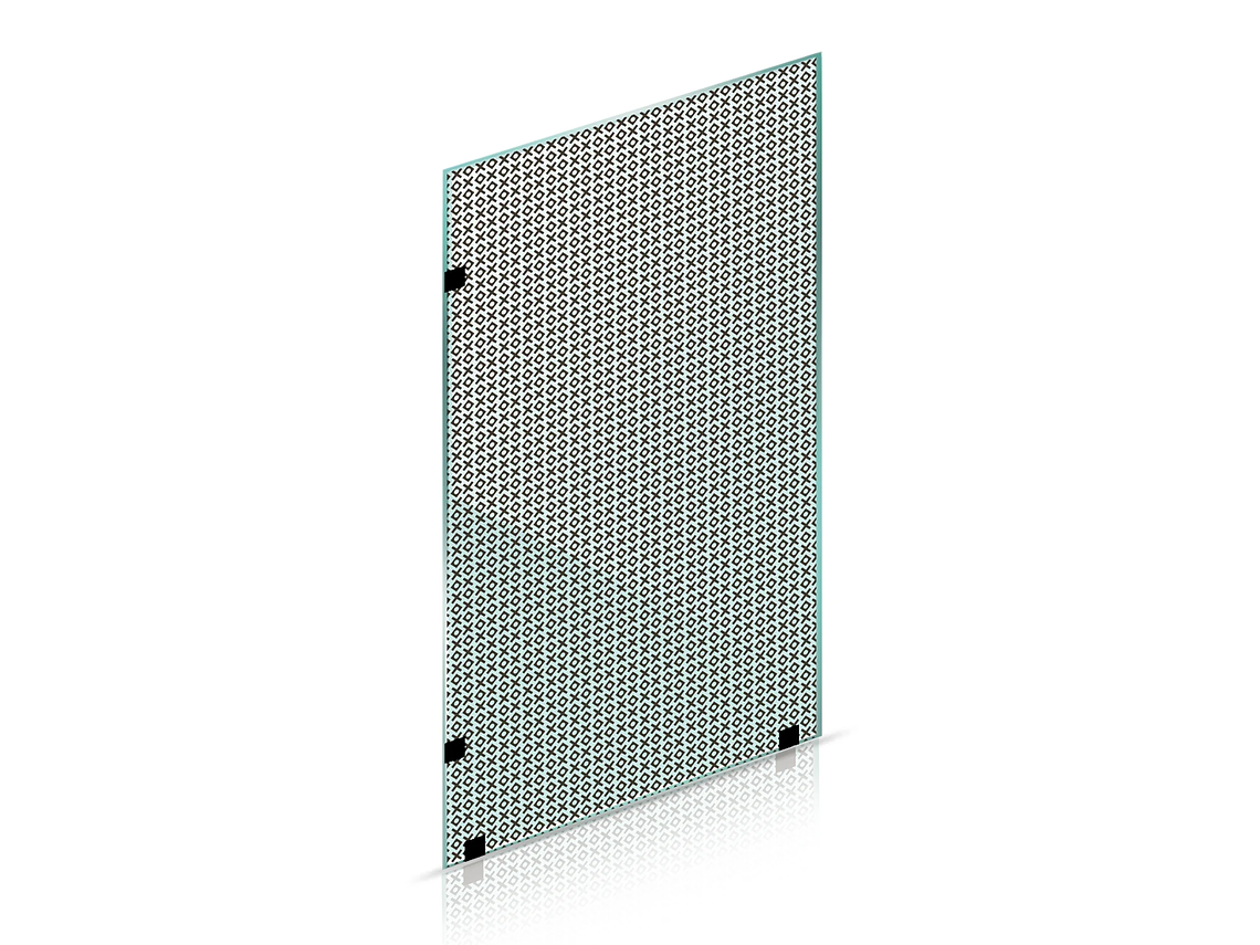 SHOWER DOOR VIDRIO TEMPLADO CON IMPRESIÓN DIGITAL 90X190 CM HERRAJE NEGRO 3