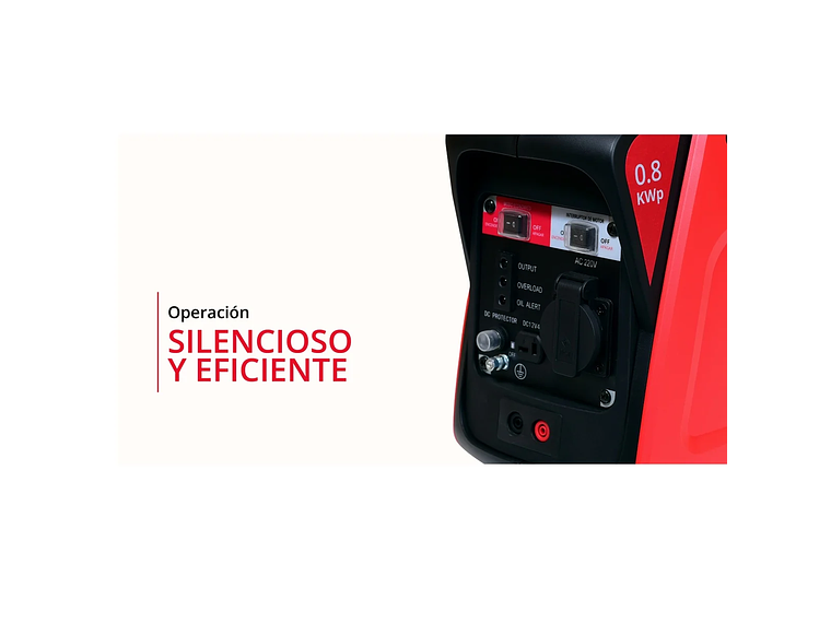 GENERADOR INVERTER A GASOLINA WATSON 800W 6