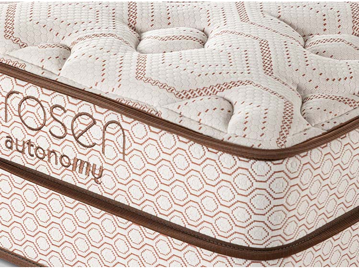 JUEGO DE DORMITORIO ROSEN CAMA EUROPEA AUTONOMY LAND KING CAFÉ + RESPALDO DOLCE 6