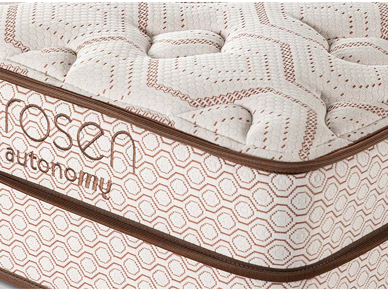 JUEGO DE DORMITORIO ROSEN CAMA EUROPEA AUTONOMY LAND KING CAFÉ + RESPALDO DOLCE 6