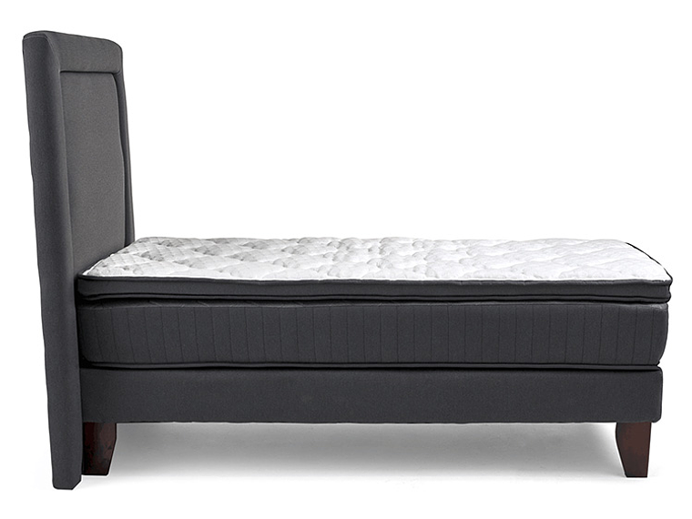 JUEGO DE DORMITORIO DRIMKIP CAMA EUROPEA HYBRIDA PLUS 1 PLAZA + RESPALDO 4