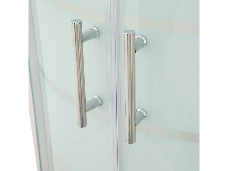 CABINA DE DUCHA CURVA CON LÍNEAS 90X90X215 CM (INCLUYE TECHO Y RECEPTÁCULO) 6