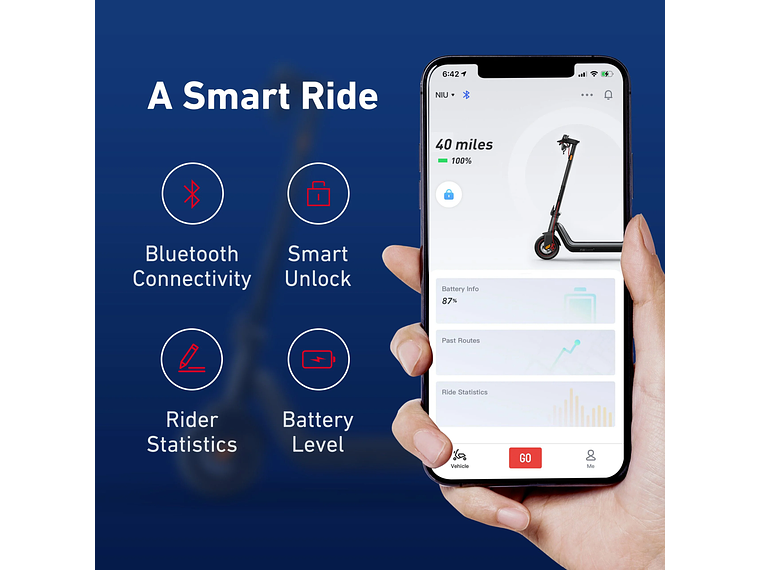 SCOOTER ELÉCTRICO PLEGABLE NIU KQI 3 MAX GRIS 8