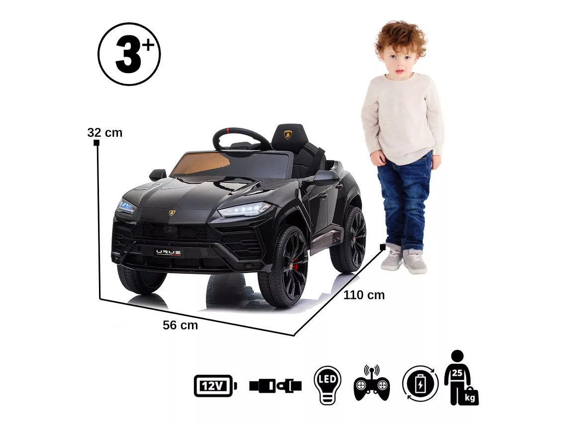 AUTO LAMBORGHINI URUS BATERIA - KIDSCOOL - BDM-0923-NG 3