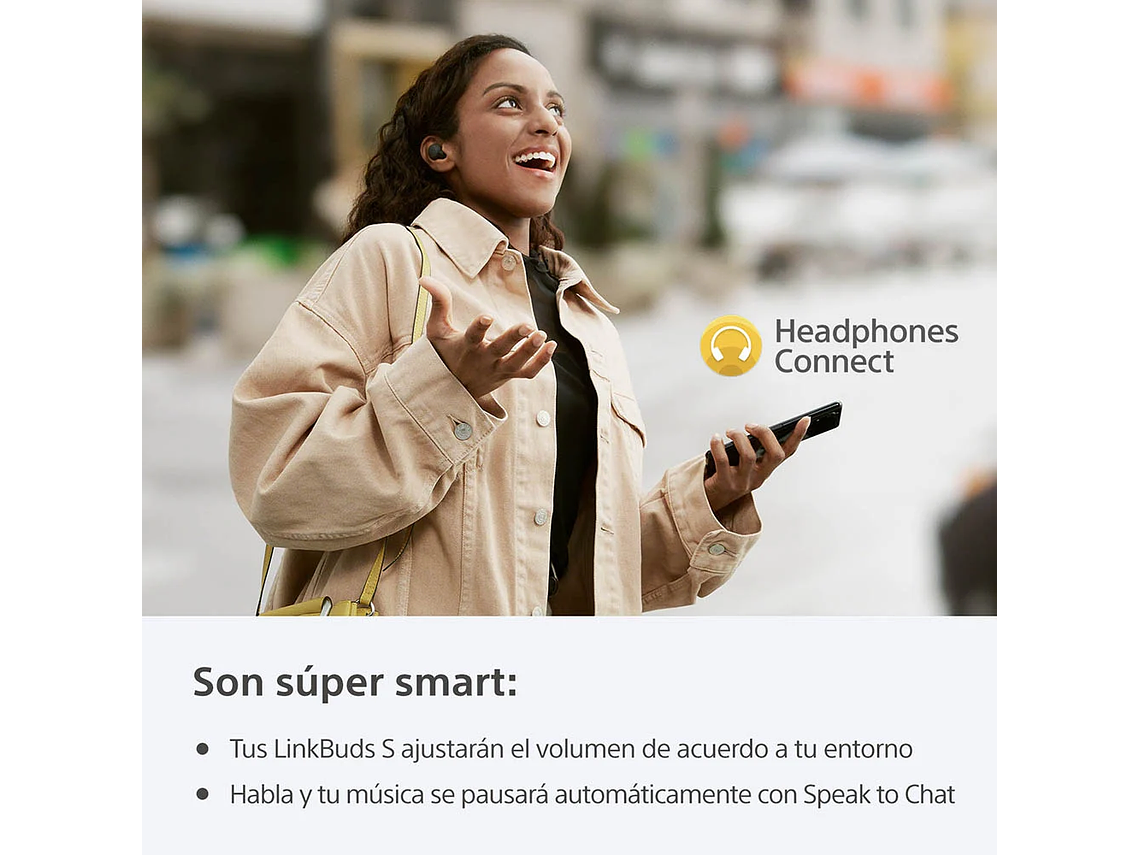 AUDÍFONOS SONY TRUE WIRELESS WF-LS900NW LINKBUDS BLUETOOTH BLANCO 6
