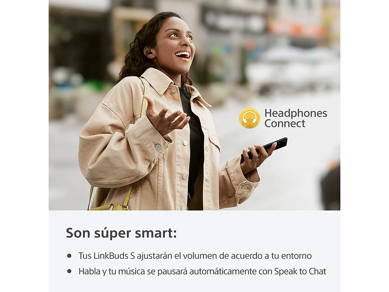 AUDÍFONOS SONY TRUE WIRELESS WF-LS900NW LINKBUDS BLUETOOTH BLANCO 6