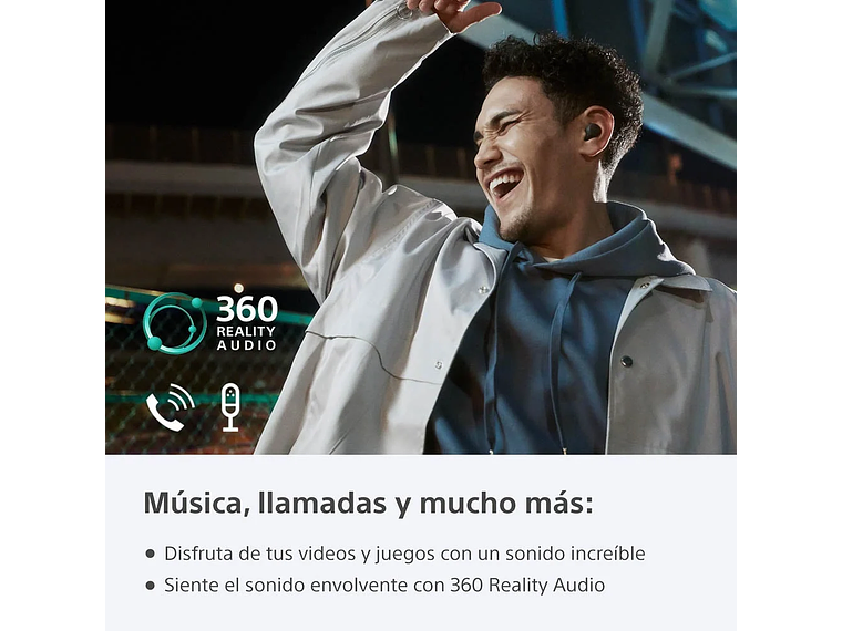 AUDÍFONOS SONY TRUE WIRELESS WF-LS900NW LINKBUDS BLUETOOTH BLANCO 8