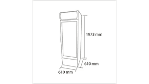 VISICOOLER 370 LT. LG-370 LG370