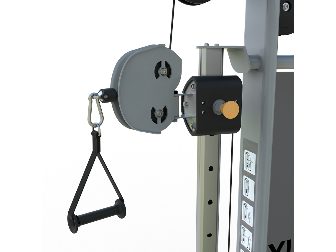 Polea Cruzada Corta V8 Series | Obelix 3