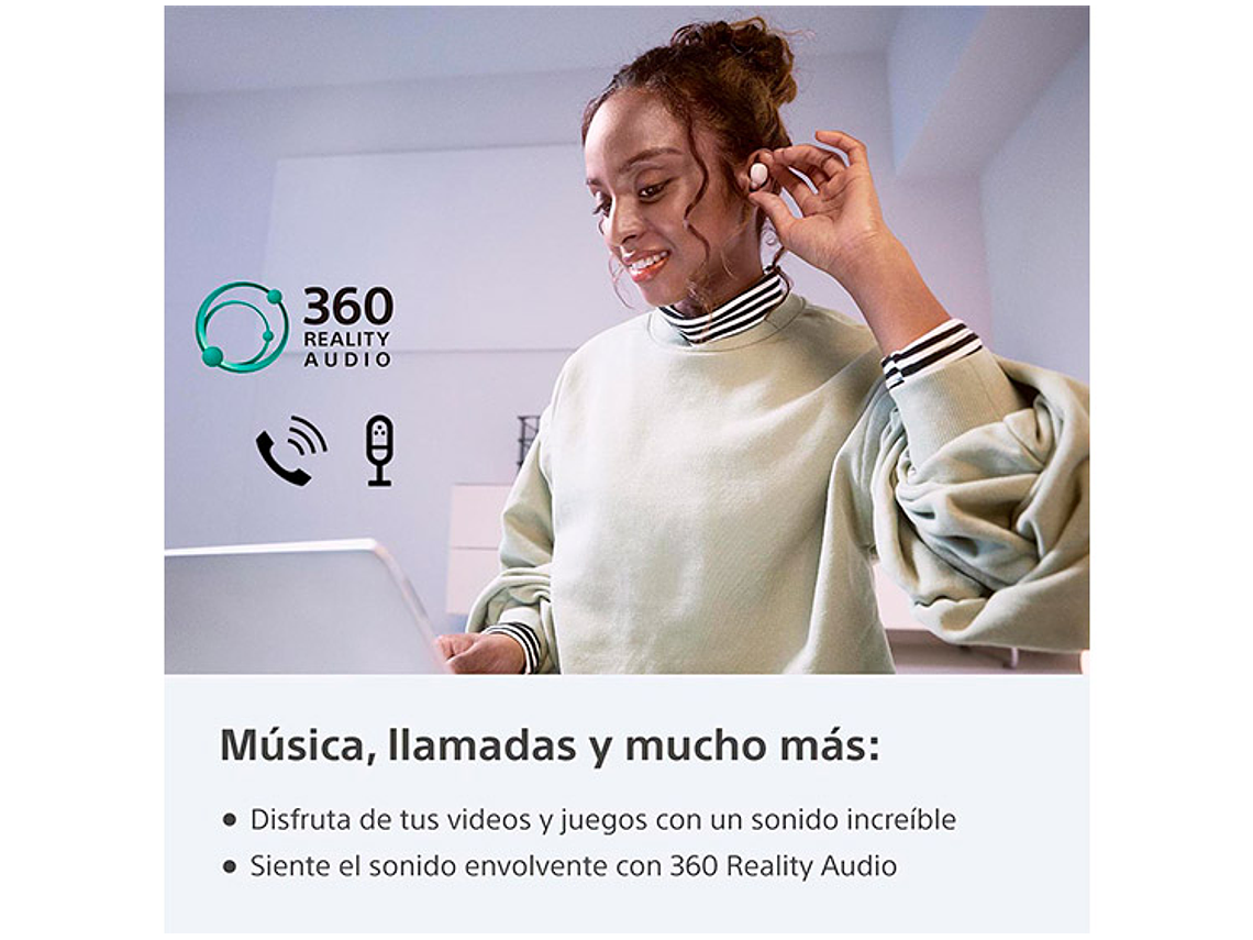 AUDÍFONOS SONY LINKBUDS S WFLS900N BLANCO 4