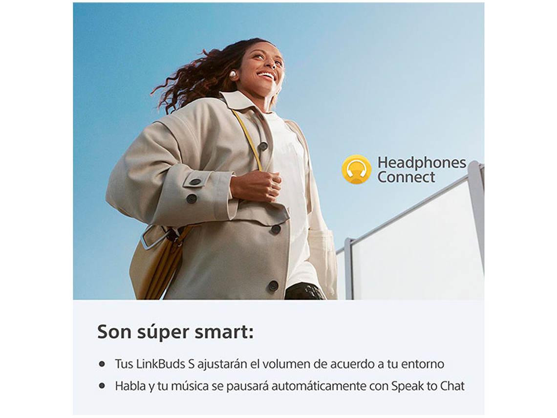 AUDÍFONOS SONY LINKBUDS S WFLS900N BLANCO 5