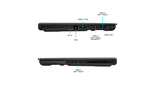 ASUS NOTEBOOK ASUS TUF GAMING F16 INTEL CORE 5 16GB RAM 512GB SSD RTX 3050