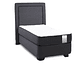 JUEGO DE DORMITORIO DRIMKIP CAMA AMERICANA DUO POCKET 1 PLAZA GRIS + RESPALDO - Miniatura 3