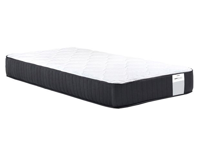 JUEGO DE DORMITORIO DRIMKIP CAMA AMERICANA DUO POCKET 1 PLAZA GRIS + RESPALDO 4