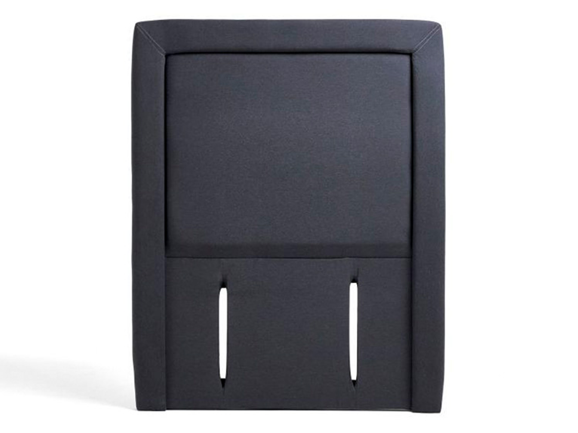 JUEGO DE DORMITORIO DRIMKIP CAMA AMERICANA DUO POCKET 1 PLAZA GRIS + RESPALDO 5