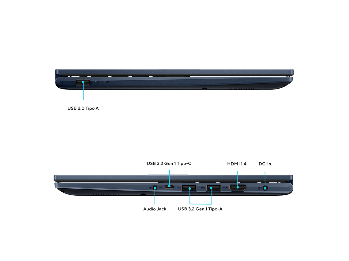 NOTEBOOK ASUS VIVOBOOK 14 INTEL CORE 5 16GB RAM 512GB SSD AZUL 3