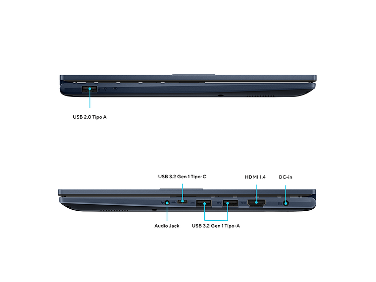 NOTEBOOK ASUS VIVOBOOK 14 INTEL CORE 5 16GB RAM 512GB SSD AZUL 3